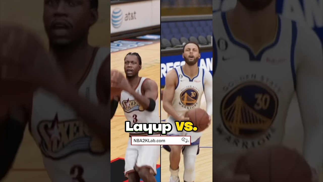 NBA 2K23 Best Layup Packages : Iverson vs Curry in 2K23 #nba2k23 #2k23 #2k