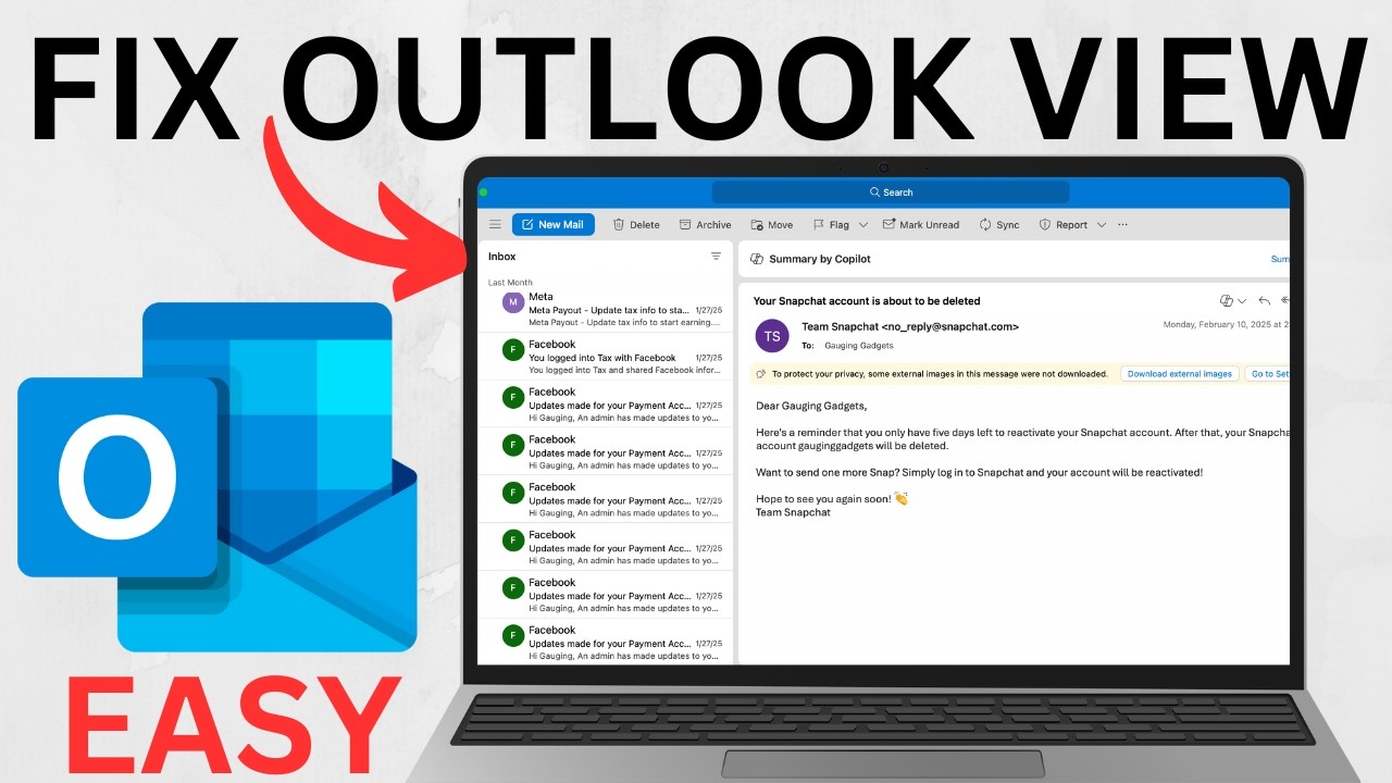 Reset Outlook View to Default (2025 Guide)