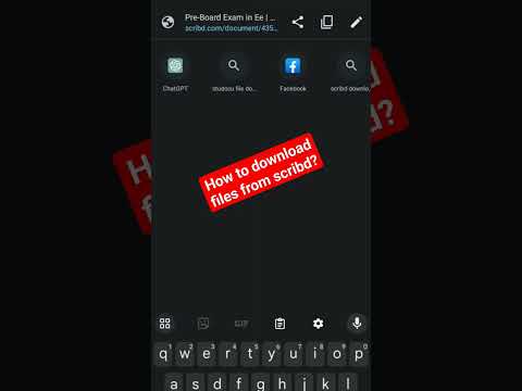 How to download files from Scribd
