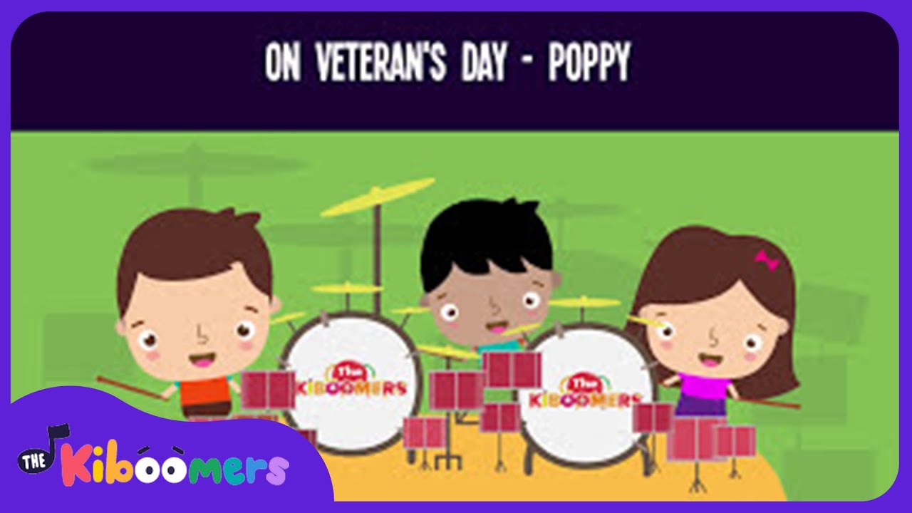 Veterans Day Poppy Song by The Kiboomers 🎶