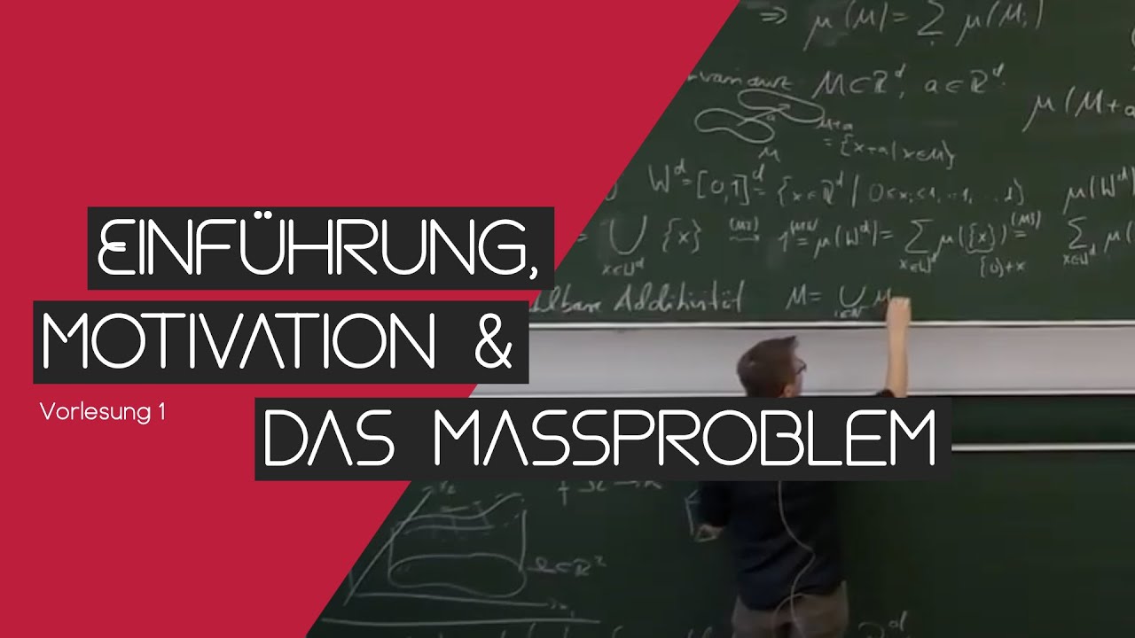 Einführung in das Maßproblem: Motivation und erste Vorlesung im Re-Live