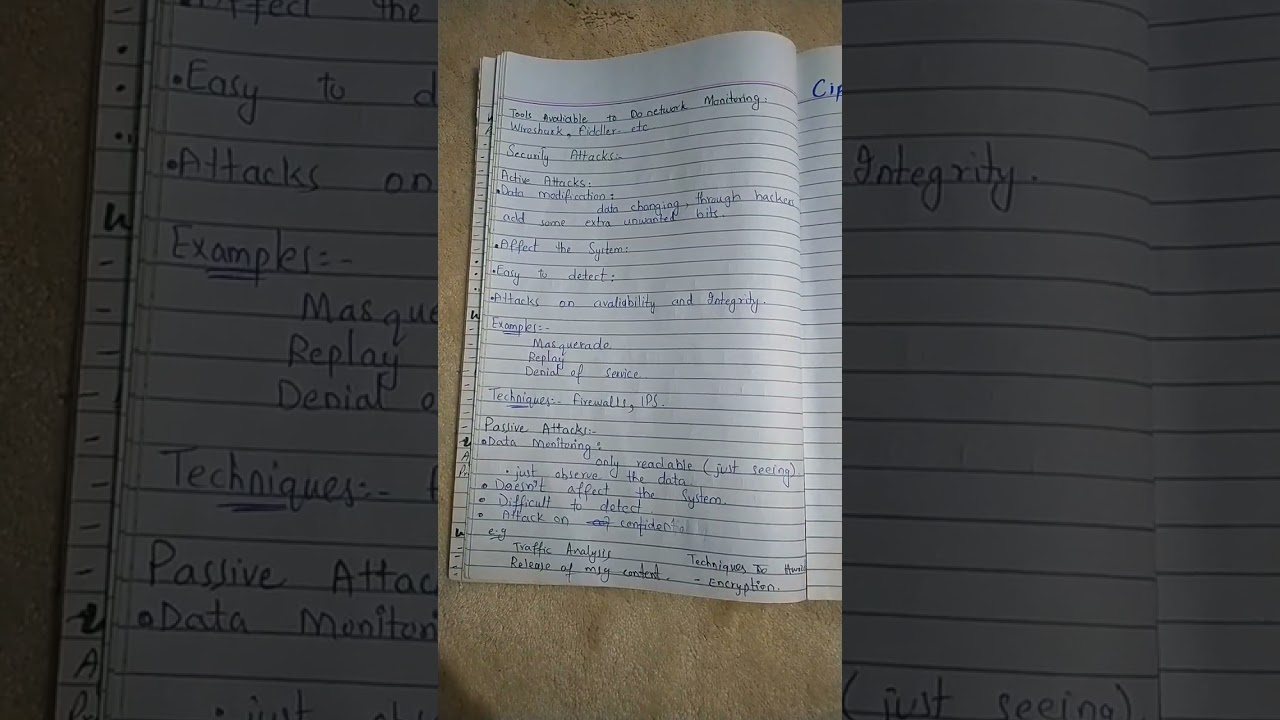 Understanding Active and Passive Attacks in Information Security π