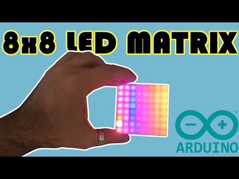 How to use WS2812 8x8 LED matrix with Arduino and FastLED library