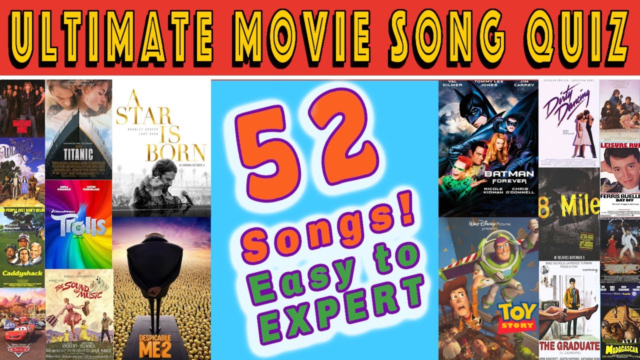 Guess the Movie by the Song 🎬 (52 Hits)