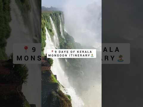 Kerala Monsoon Itinerary 🏝️🌧️ #shorts #best #kerala #south #india #monsoon #travel #trip #itinerary