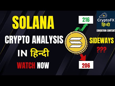 Solana Analysis Today | SOL Price Prediction & Crypto Market Update Hindi | #solana #cryptoanalysis