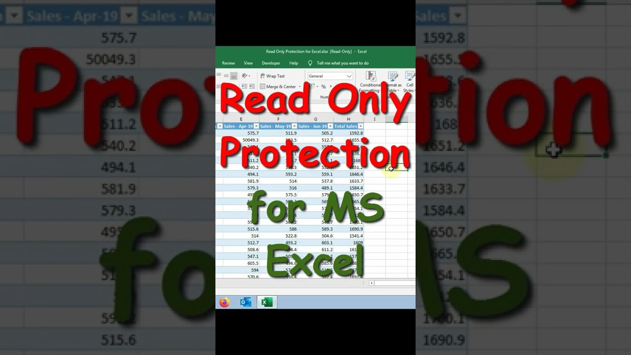 How to Prevent Editing in Excel Sheet | Read Only Protection for Excel File | Excel Tutorial #shorts