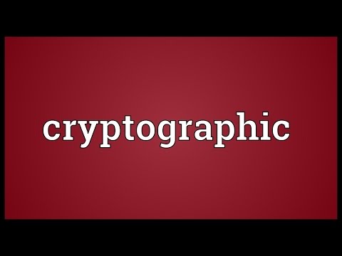 Cryptographic Meaning