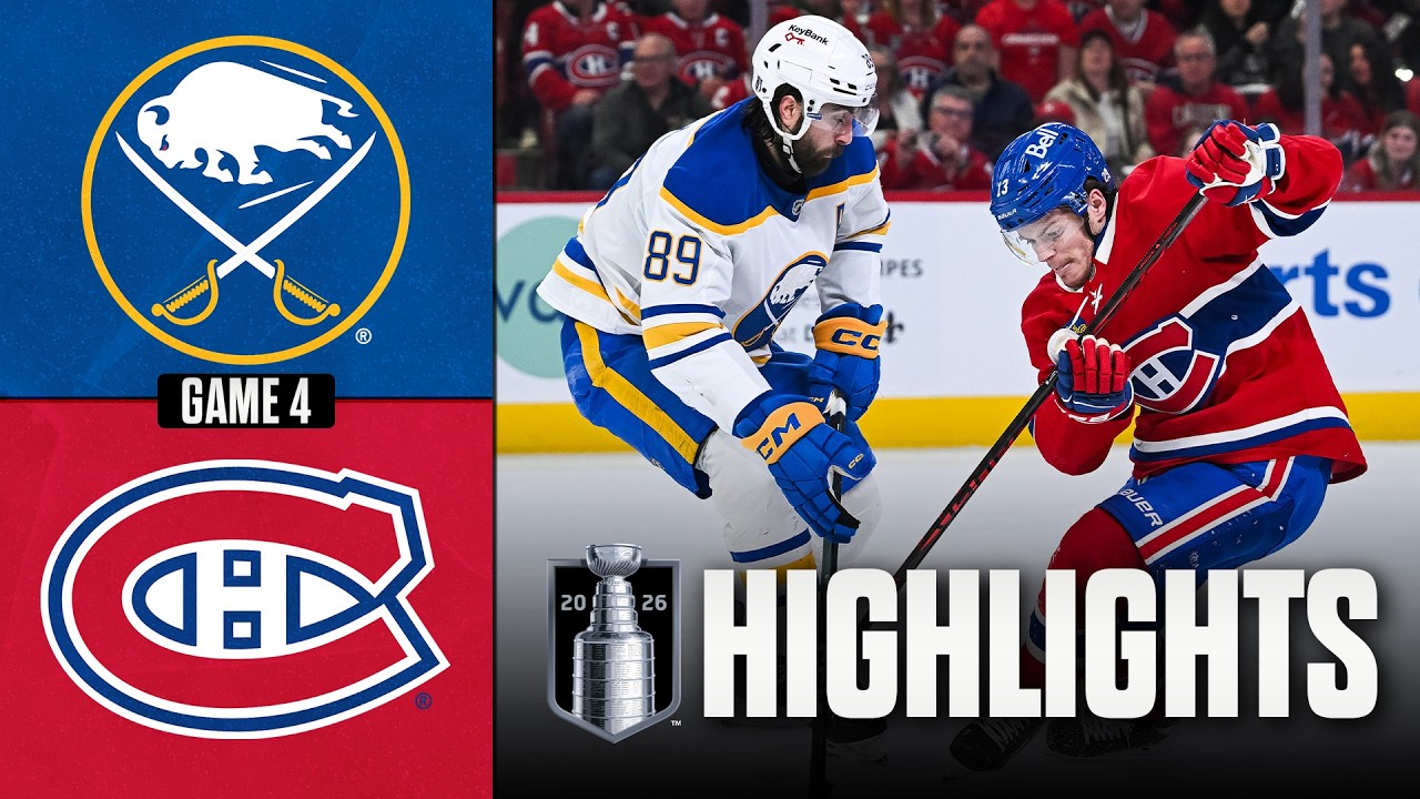 Sabres vs. Canadiens Game 4 Playoff Highlights 🏒