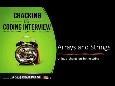 Cracking the Coding Interview Solutions | Arrays and Strings | Unique Characters in String
