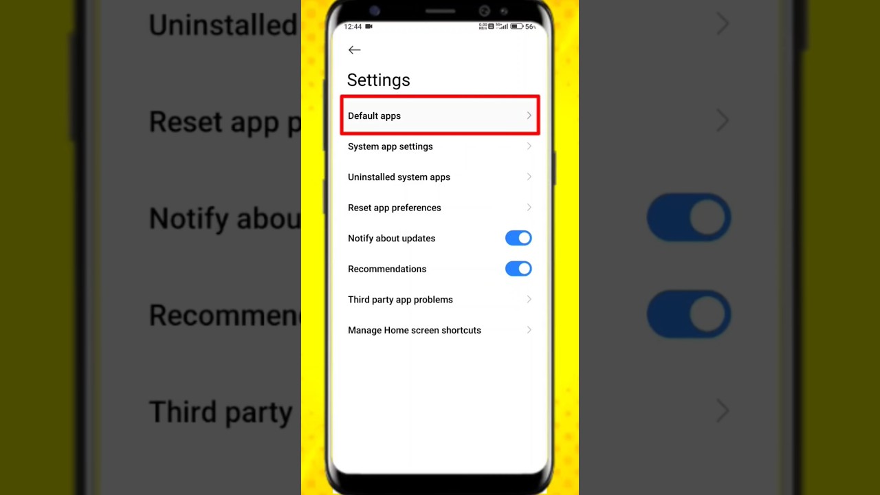 How to reset default apps | Default Apps ko kaise reset kare #shorts #mobile