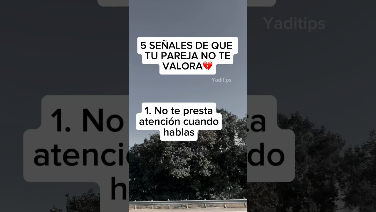 5 Señales de que tu pareja no te valora