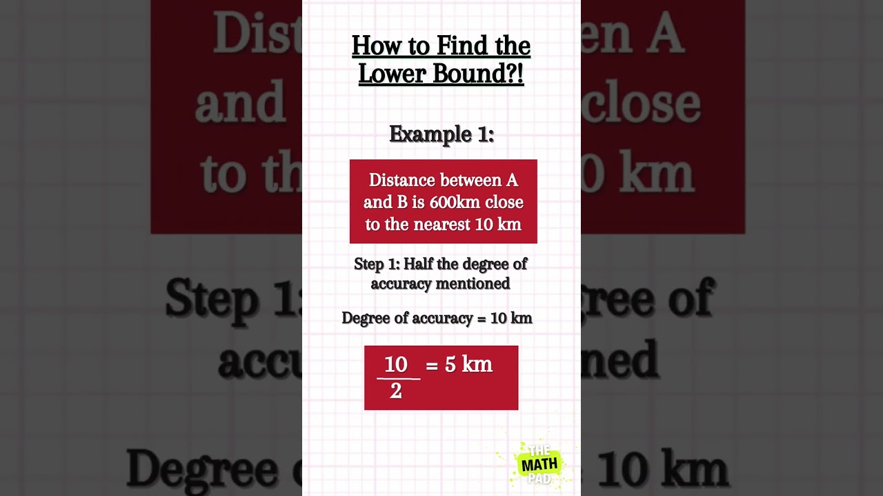 Quick Guide to Finding Lower and Upper Bounds in Mathematics
