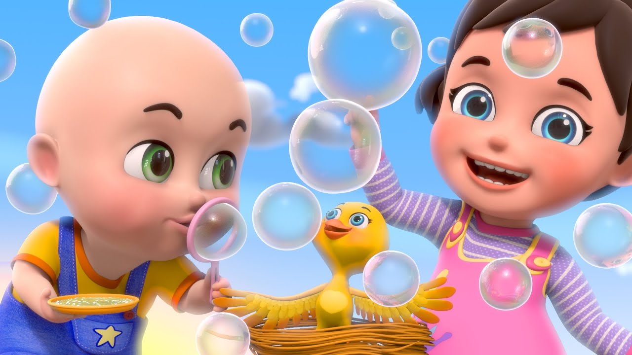 Pop Bubbles & Ride the Bus 🚍 | Kids Nursery Rhymes