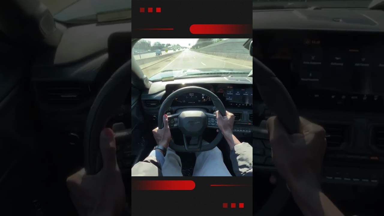 2025 Ford Mustang Dark Horse Acceleration Test #nbcr