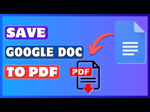 How To Save A Google Doc As A PDF | Download Google Docs As PDF File