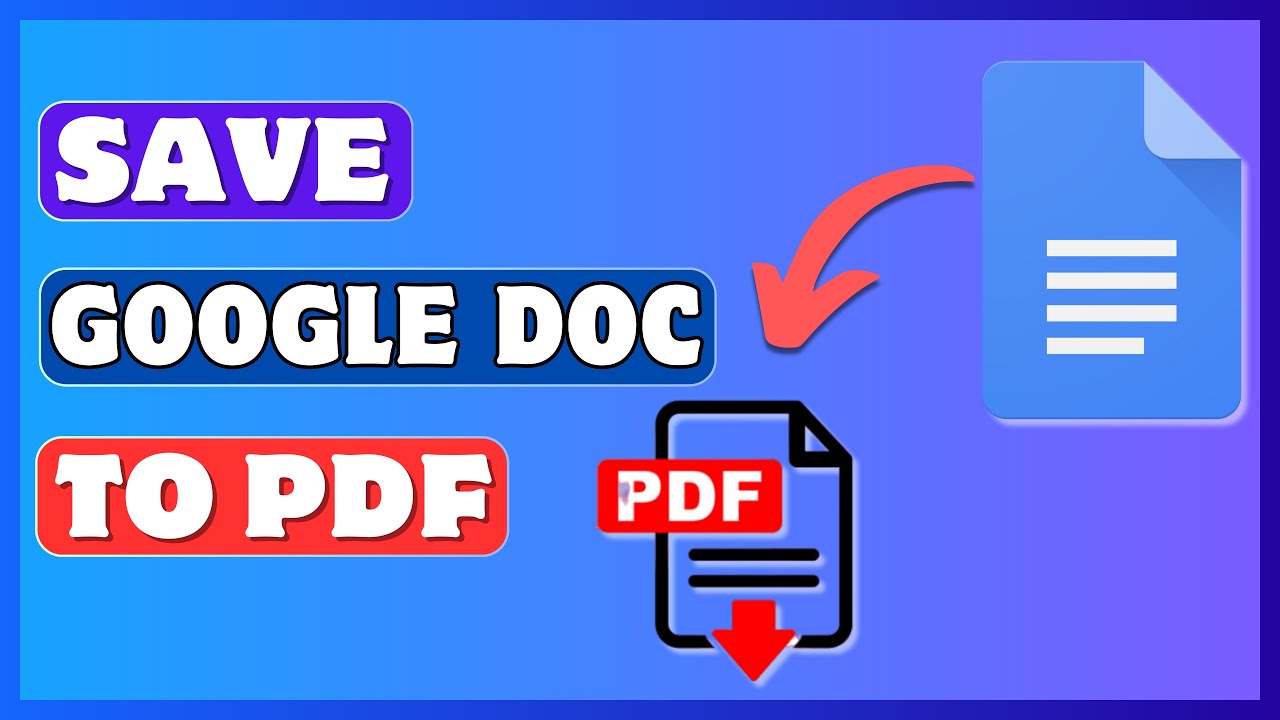 How To Save A Google Doc As A PDF | Download Google Docs As PDF File