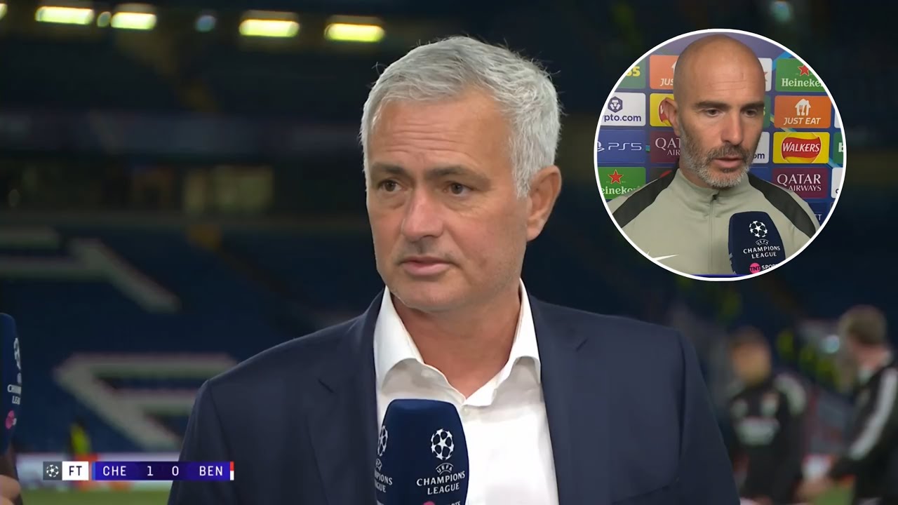 José Mourinho's Post-Match Insights: Chelsea's Narrow 1-0 Win Over Benfica ⚽