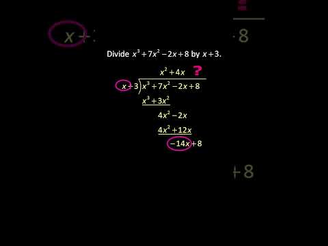 💯 Dividing Cubic Polynomials by Linear Divisors using Long Division