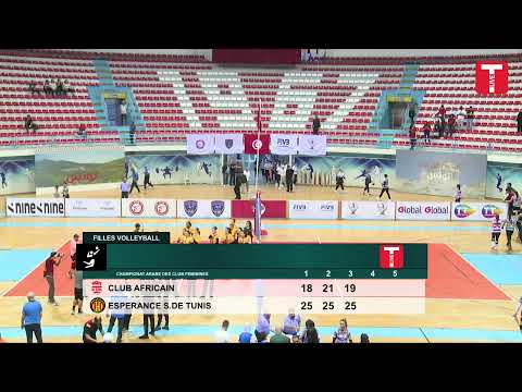 مباشر مباراة الكرة الطائرة سيدات بين الإفريقي التونسي و الترجي الرياضي التونسي | CA vs EST