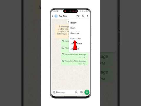 Whatsapp Chat Export Kaise Kare: 🫣