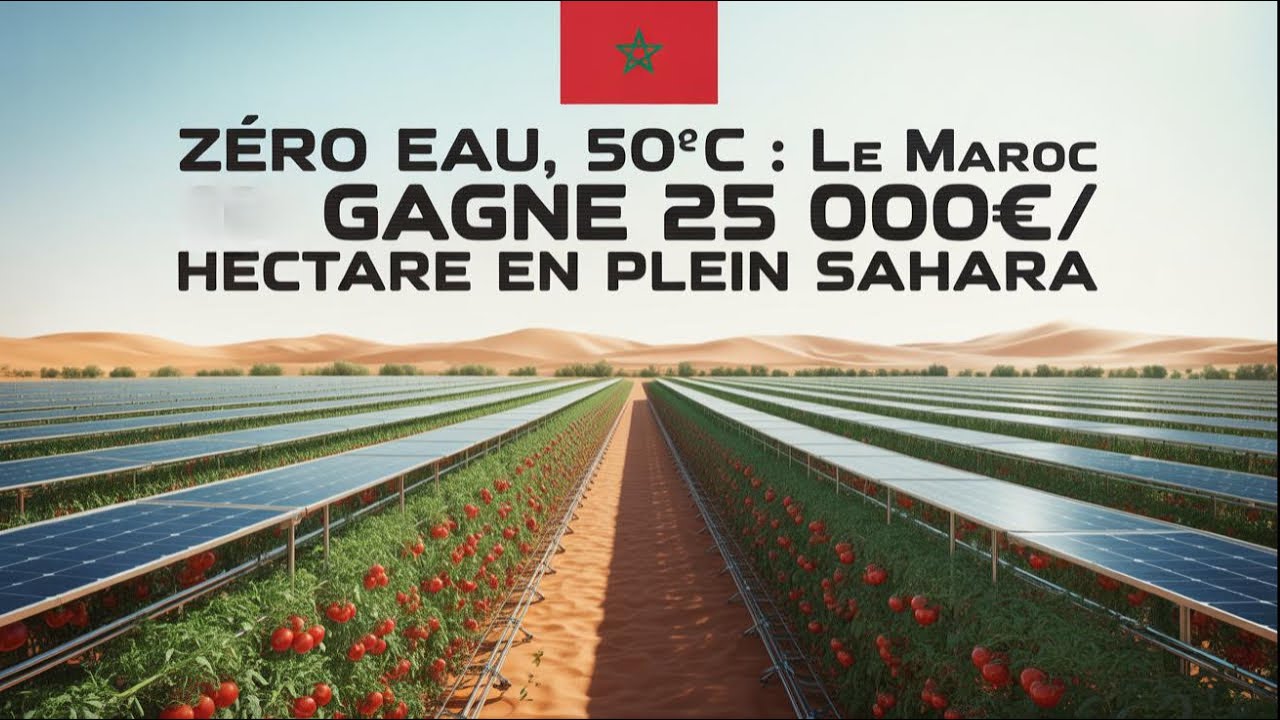Maroc : Du désert à un jardin grâce à l'agrivoltaïsme 🌱