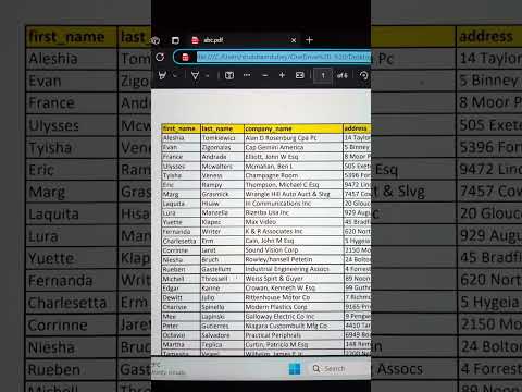Convert PDF File Into Excel 💯 | Load PDF File In Excel 😎 #shorts #learning #exceltricks #bytetech