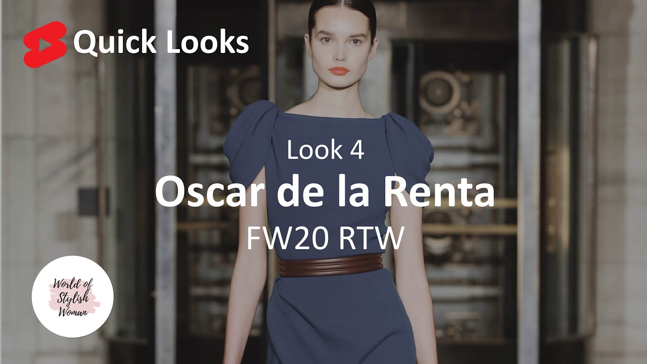 Oscar de la Renta Fall Winter 2020 Look 4 ✨ | Elegant Evening Dress