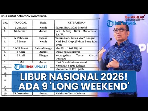 Tok! Pemerintah Resmi Tetapkan 17 Hari Libur Nasional dan 8 Cuti Bersama 2026, Ada 9 Long Weekend