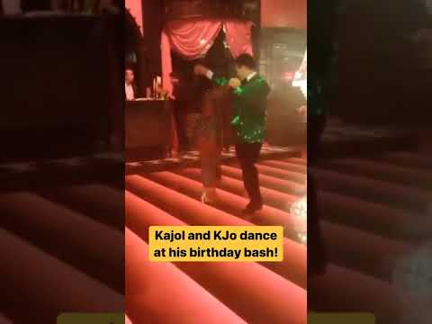 Kajol & Karan Johar dance together at his birthday bash 😍 | Inside video | #shorts