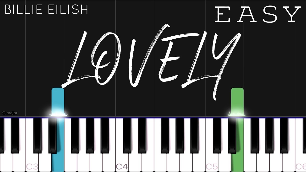 Billie Eilish & Khalid - Lovely Piano Tutorial 🎹