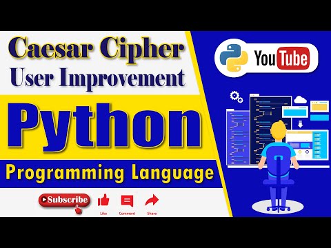 Caesar Cipher: Encryption and Decryption In Python (Hindi) | User Improvement | #YouTube