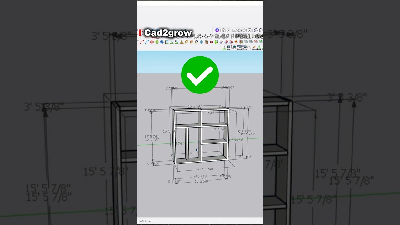 Quick Dimensions in SketchUp with Free Plugin 📐