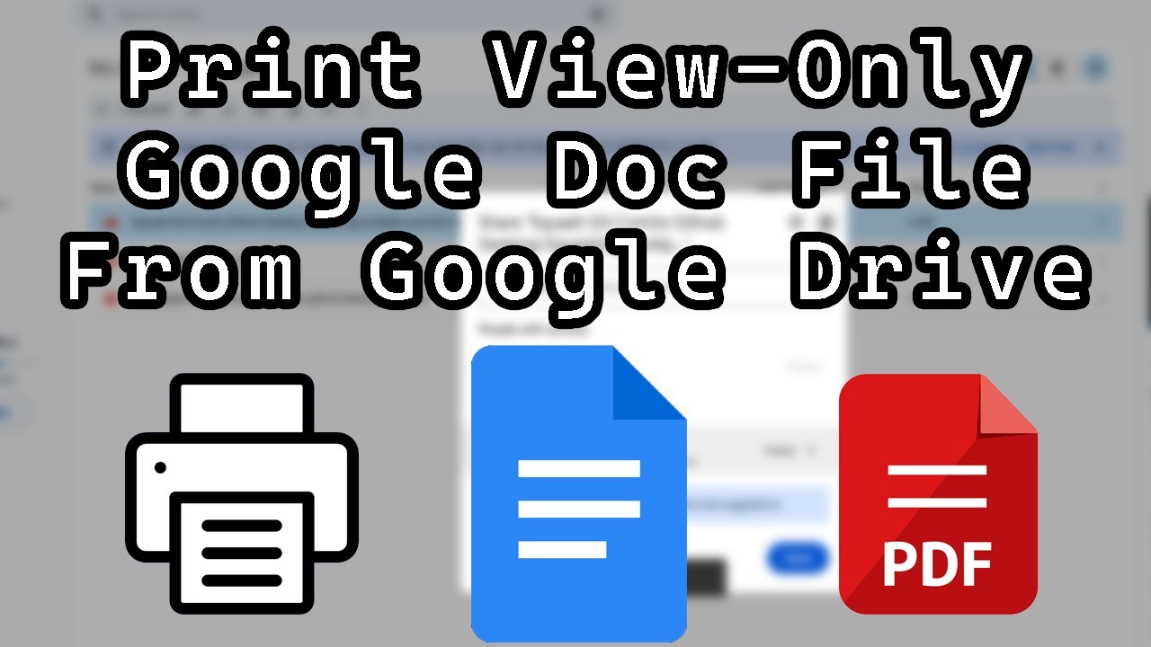 Print View-Only Google Docs Secretly 📄