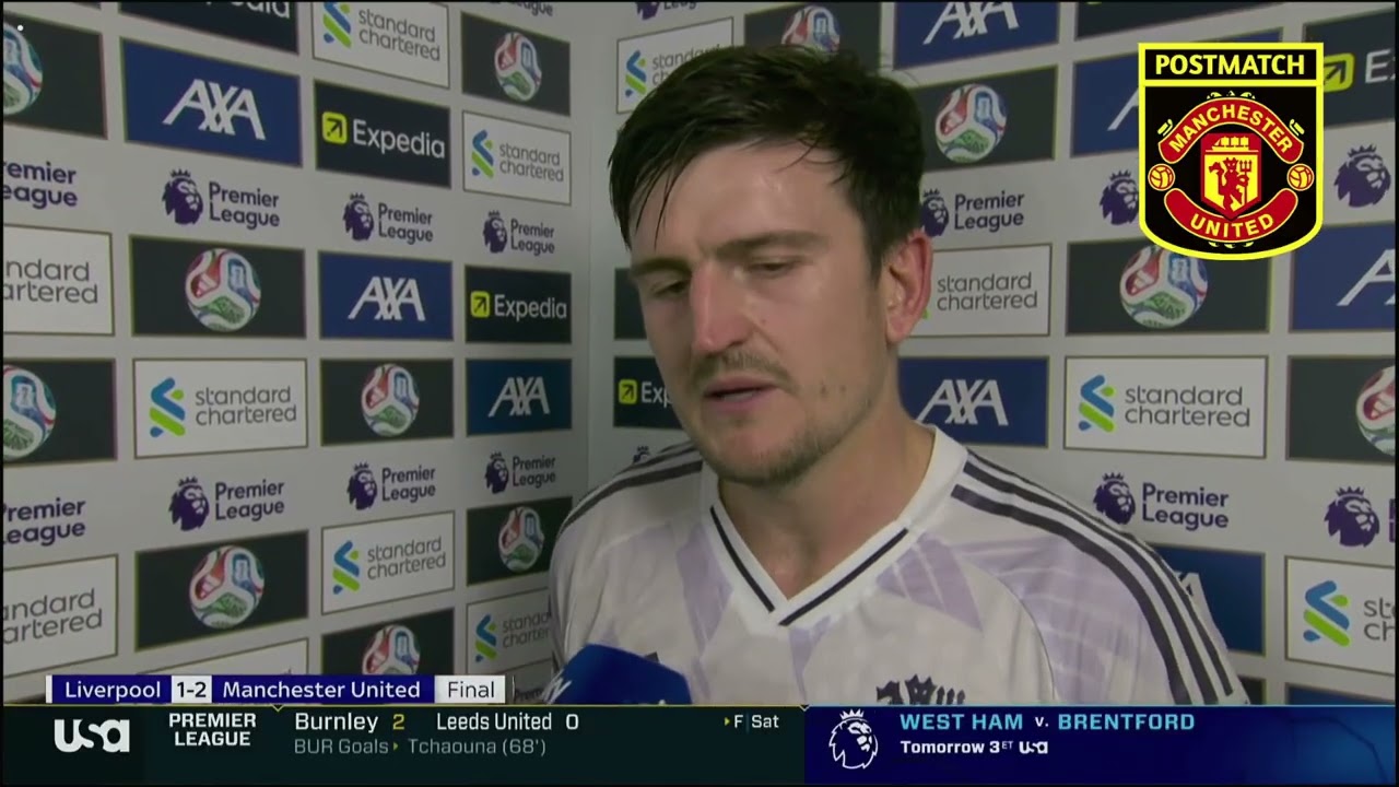 Harry Maguire's Post-Match Interview After Manchester United vs Liverpool (19/10/2025) ⚽