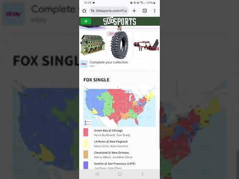 NFL Week 11 2024 TV Coverage Map Update CBS Early & Fox Single