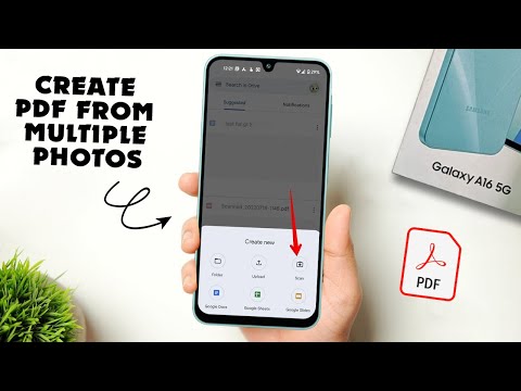 How to Create PDF from Multiple Photos on Samsung A16
