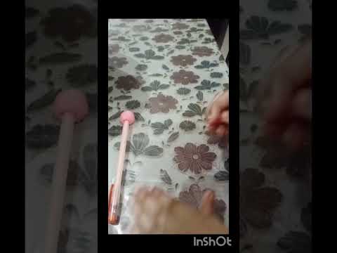 DIY cute pen topper with super clay ❤❤