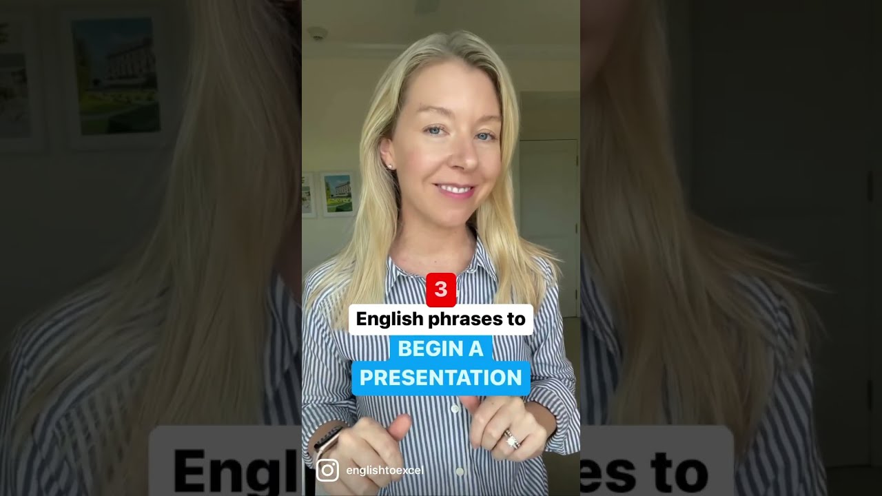 3 Phrases to Start a Presentation 🎤