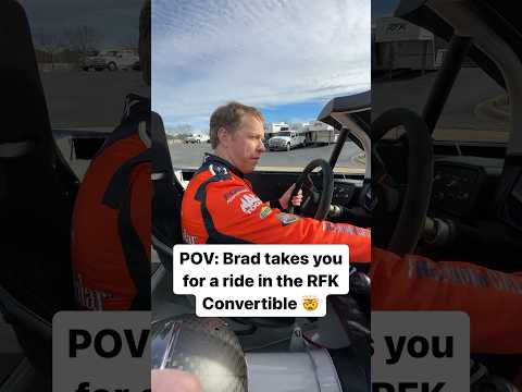 BRAD KESELOWSKI GAVE US A RIDE IN THE CONVERTIBLE