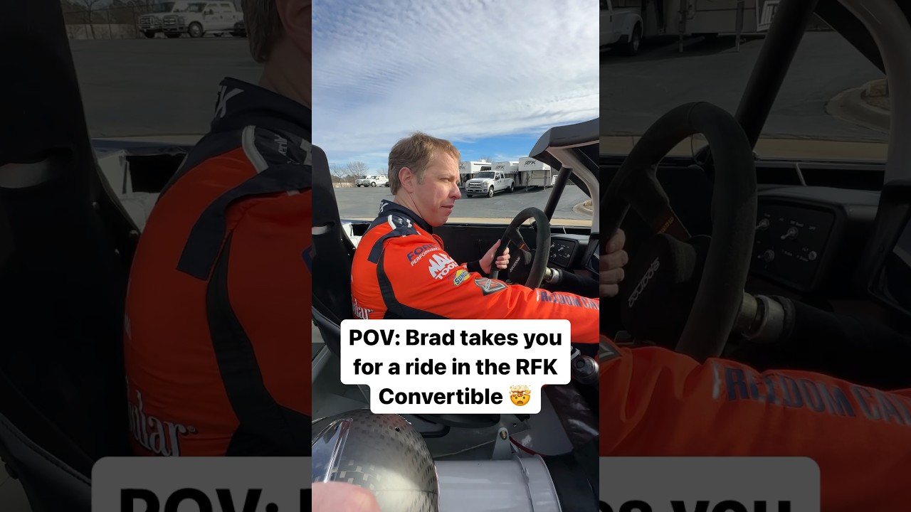 Brad Keselowski Treats Fans to a Convertible Ride 🚗