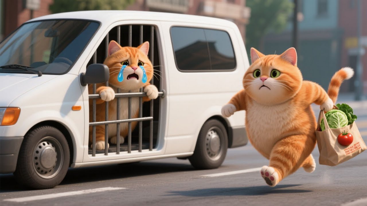 Mom Cat Rescues Kitten from Car Catcher πΎ