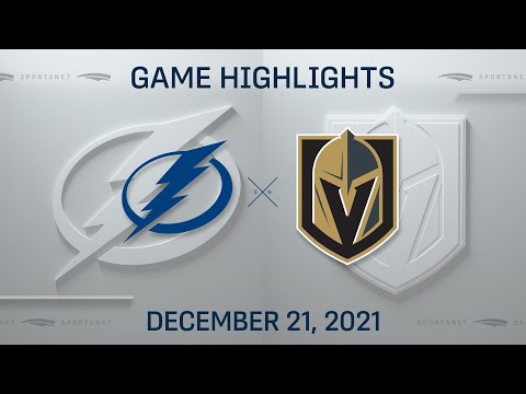 NHL Highlights | Lightning vs. Golden Knights - Dec. 21, 2021