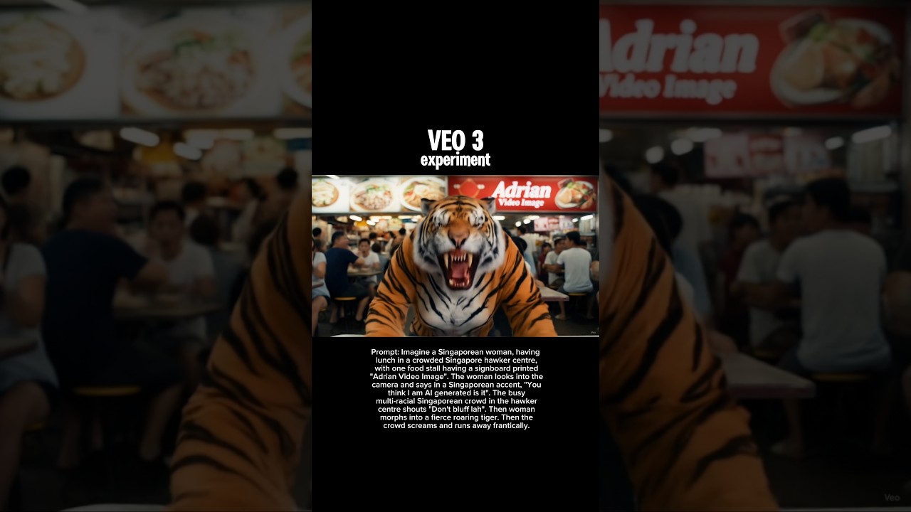 Google VEO 3 AI Video Generator Test 🐯