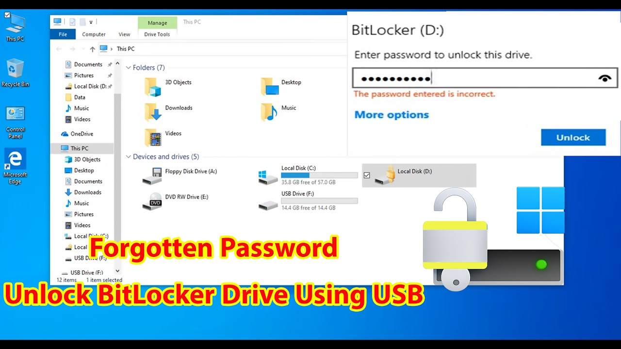 Resetting a Forgotten BitLocker Password Using USB