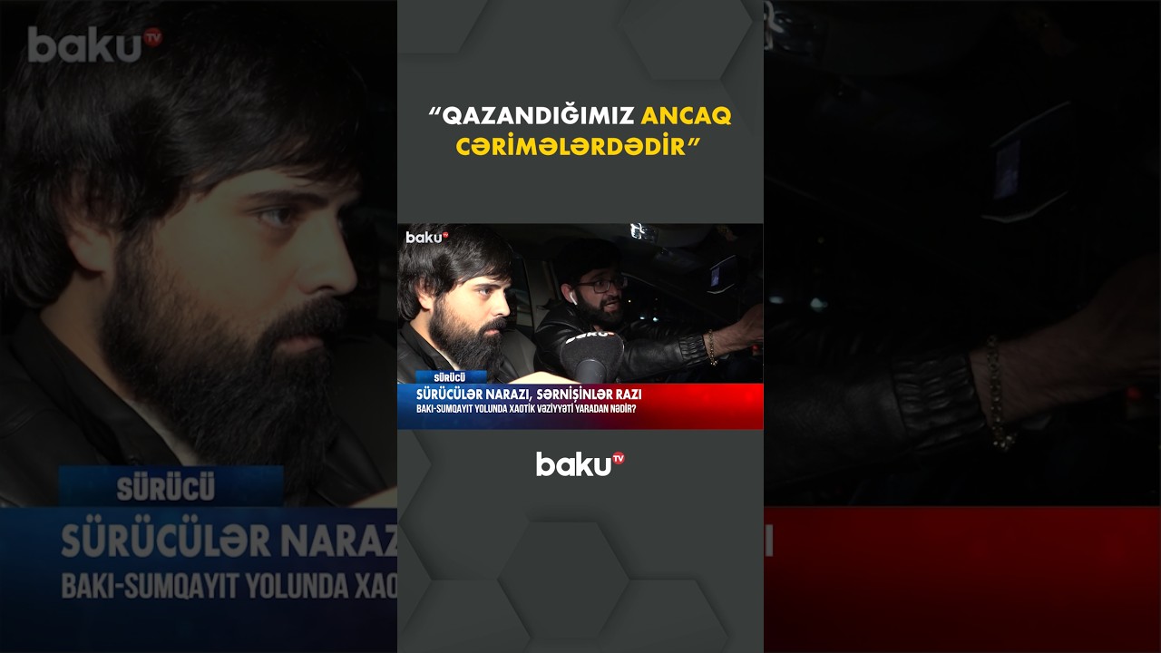 Bakı-Sumqayıt Yolu Sürücü Narazılığına səbəb oldu 🚗