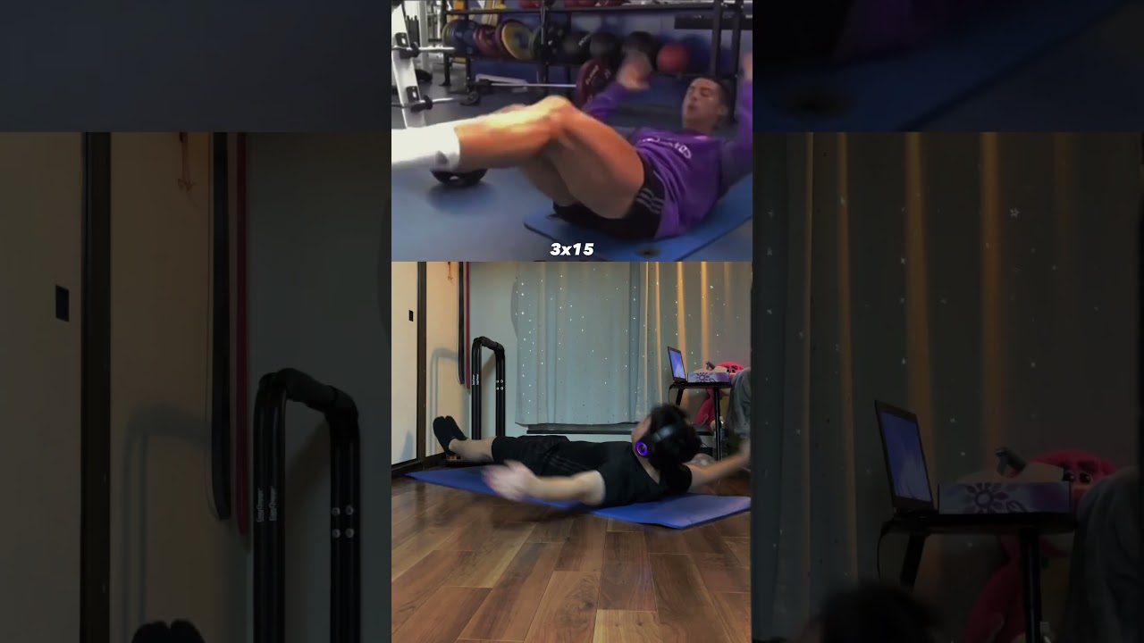 Cristiano Ronaldo Abs Workout Routine 🔥