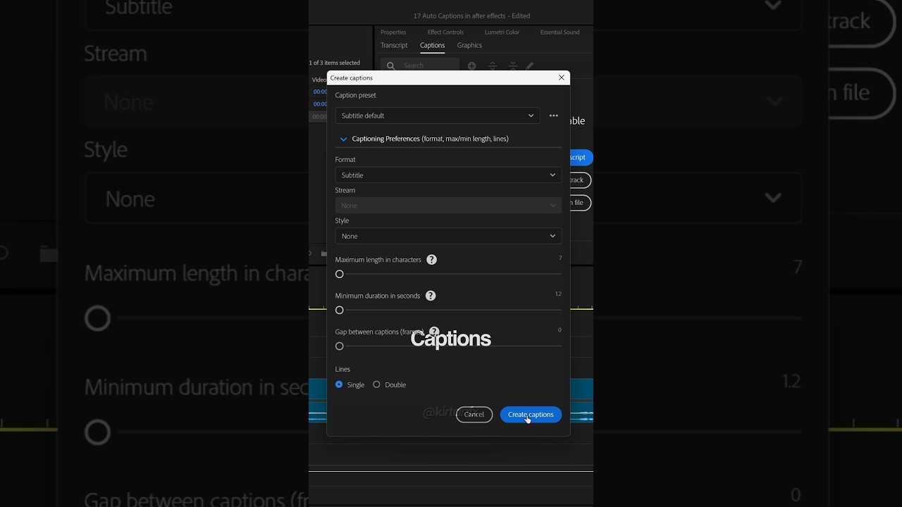 Quick Auto Caption in After Effects 🎬