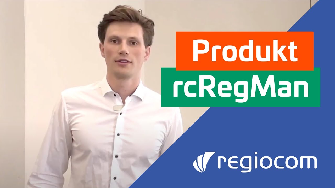 rcRegMan Produktvideo | regiocom SE