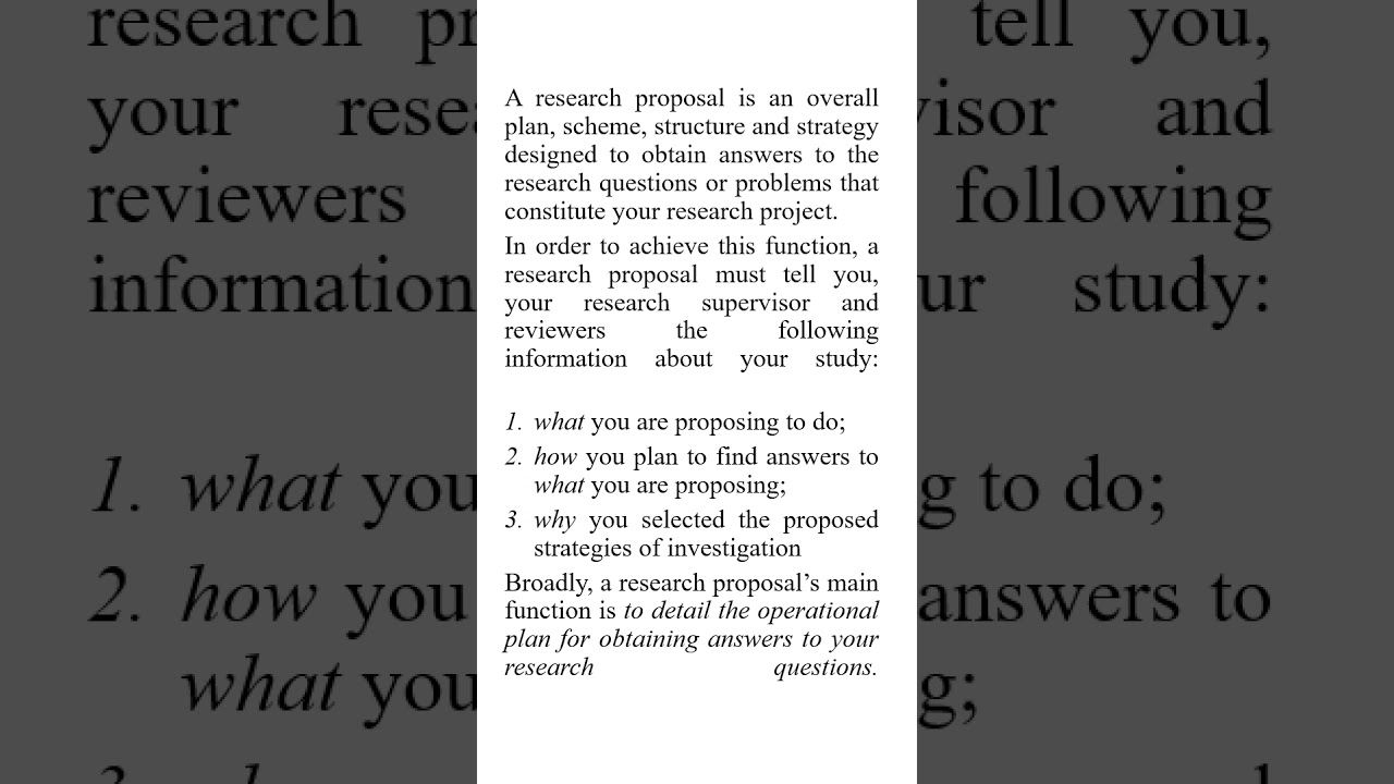 What is a Research Proposal? Definition & Guide
